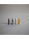 Mushie  2 Escovas de Dentes de Dedo em Silicone Soft Lilac/ Ivory