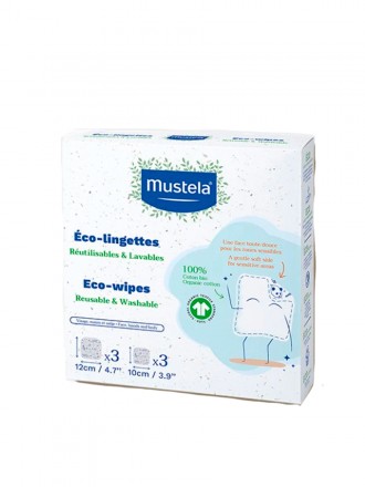 Mustela Kit Toalhetes Reutilizveis X10 Unidades em Algodo Bio