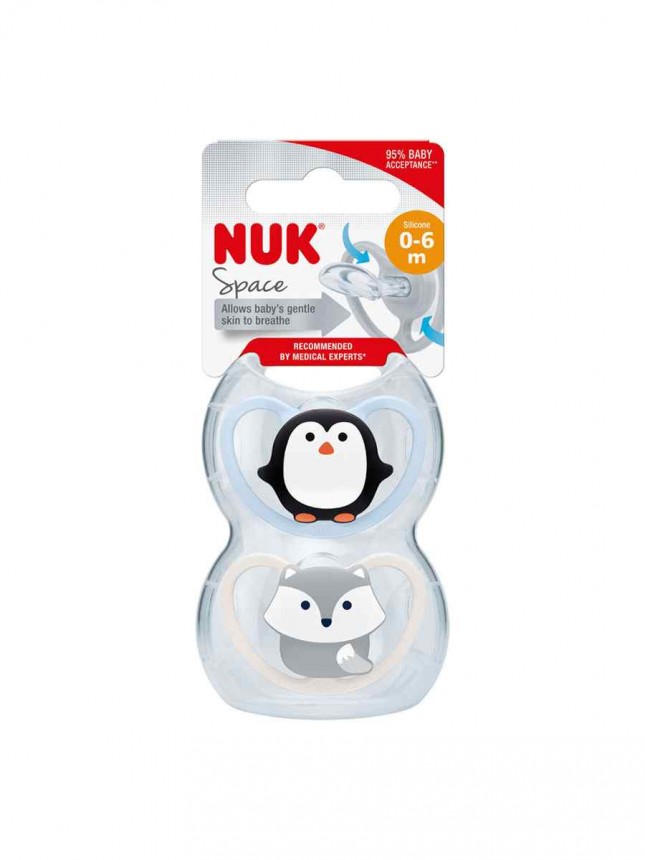 Chupete NUK Space Silicone 0 a 6 meses