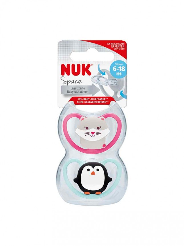 Chupete NUK Space Silicone 6 a 18 meses