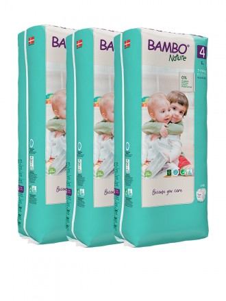 Paales Bambo Nature 4 (L) 7-14 kg (48 Paales) PACK 3