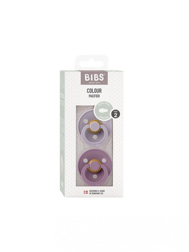 Bibs Colour Fisiologica 2 chupetas Fossil Grey/Mauve 0 a 6 meses