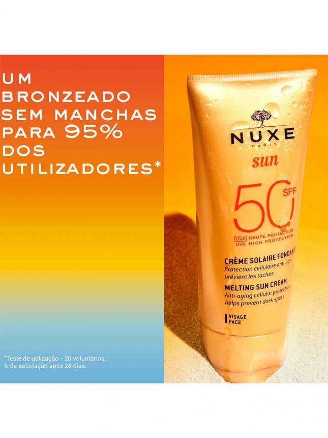 Nuxe Sun Crema Facial SPF50 50ml con Leche After Sun 50ml gratis