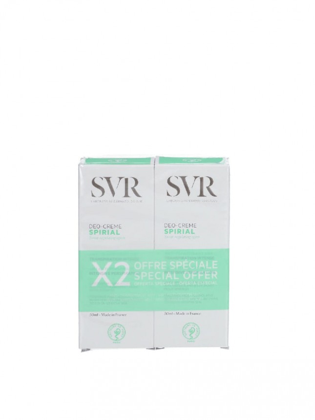 SVR Spirial Deo Creme Anti-Transpirante 50mlx2