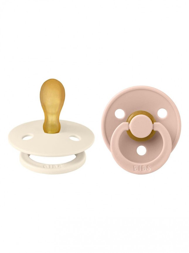 Bibs Colour Fisiologica 2 chupetas Ivory/Blush 0 a 6 meses