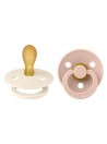 Bibs Colour Fisiologica 2 chupetas Ivory/Blush 0 a 6 meses