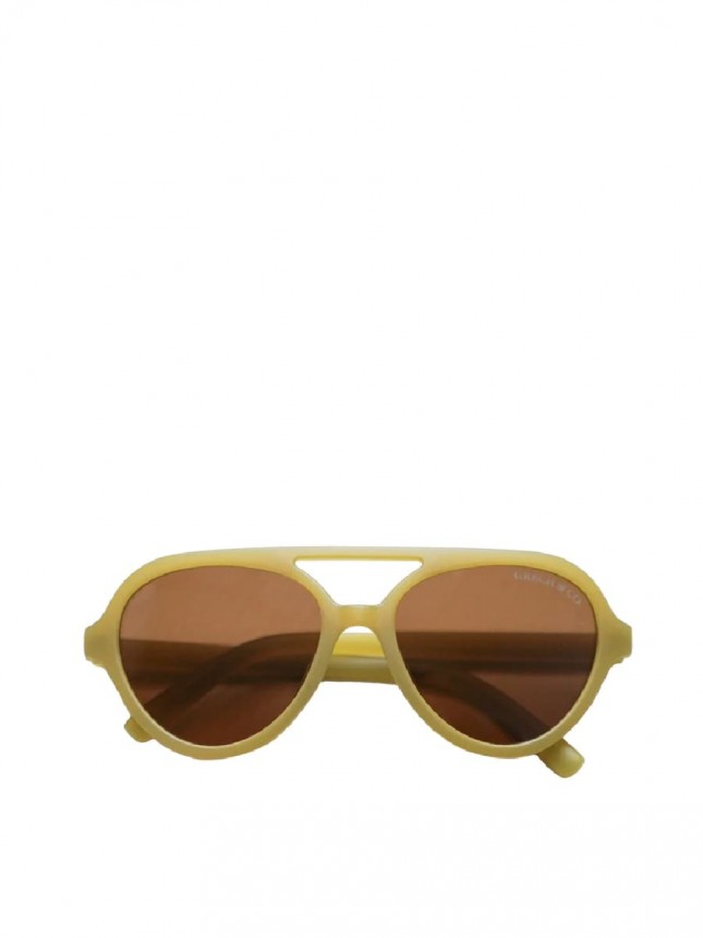 Grech&Co Oculos Sol Infantis Aviador Chartreuse
