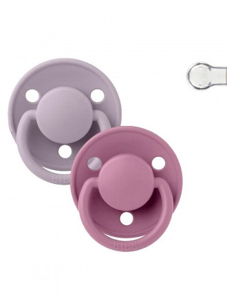 Babero De Lux Fossil Gris/Malva Silicona