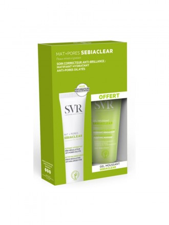SVR Sebiaclear Mat+Pores 40ml com Oferta de Gel Moussant 55ml