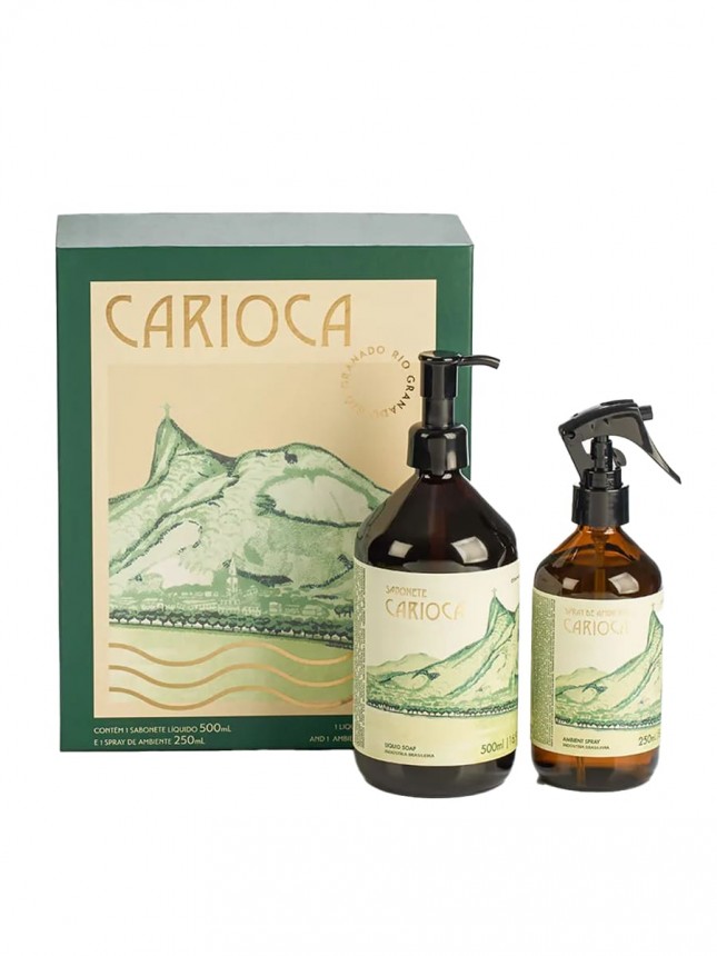 Granado Vintage Carioca Kit de spray ambiental y jabón líquido para el hogar