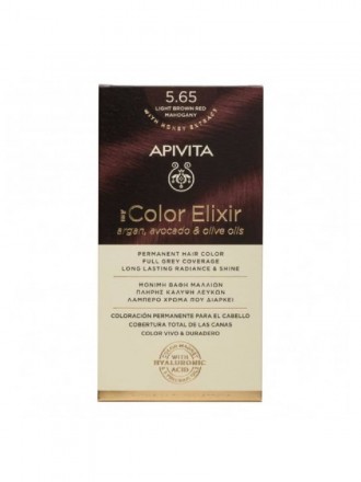 Apivita Colour Elixir 5.65 Castao rojizo caoba claro