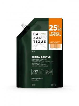 Lazartigue Extra Gentle Champo 500ml Eco-Refill