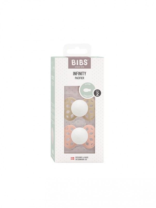 Bibs Infinity Glow Symetric Vanilla/Blush  6 a 18 meses