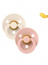 Bibs Colour Anatomica 2 Chupetas Ivory/Blush 0 a 6 meses