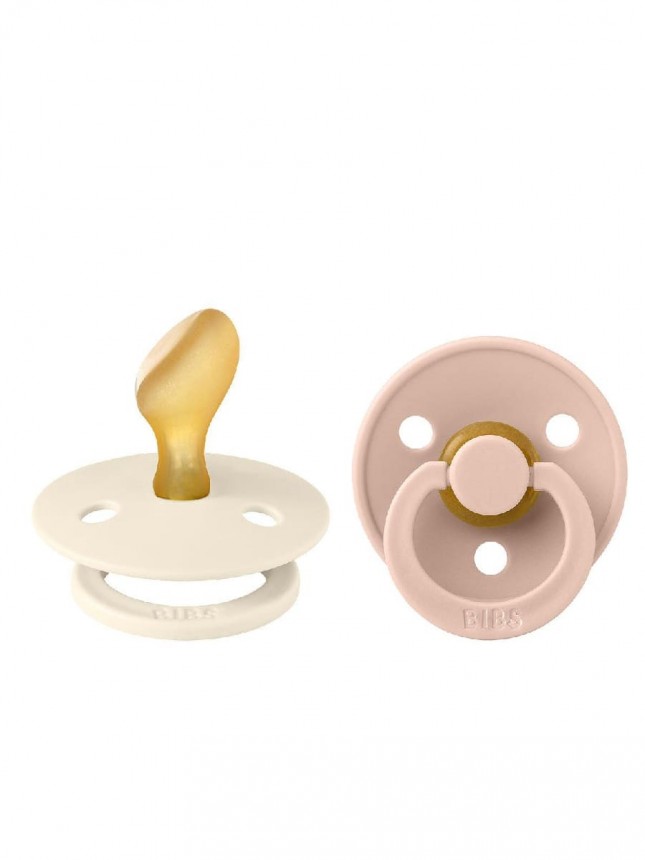 Bibs Colour Anatomica 2 Chupetas Ivory/Blush 0 a 6 meses