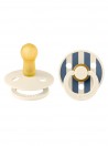 Bibs Colour 2 Chupetas Pin Ivory /Steel Blue Mix 6 a 12 meses