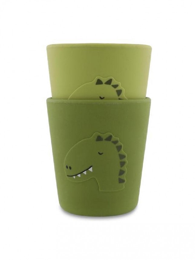 Trixie Duo Silicona Mr Dino Tazas