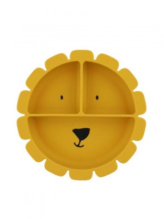 Trixie Prato de silicone com divisorias e ventosa Mr Lion