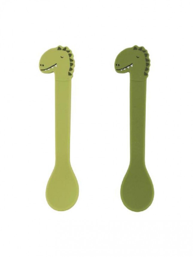 Trixie Duo  Colheres Silicone Mr Dino