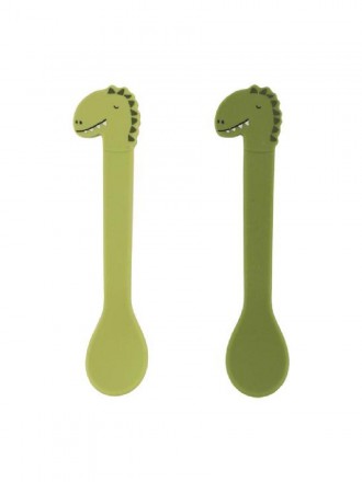 Trixie Duo  Colheres Silicone Mr Dino