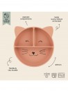 Trixie Prato de silicone com divisorias e ventosa Mr Cat