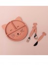 Trixie Prato de silicone com divisorias e ventosa Mr Cat