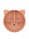 Trixie Prato de silicone com divisorias e ventosa Mr Cat