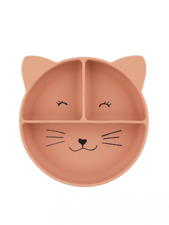 Trixie Prato de silicone com divisorias e ventosa Mr Cat