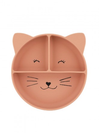 Trixie Prato de silicone com divisorias e ventosa Mr Cat