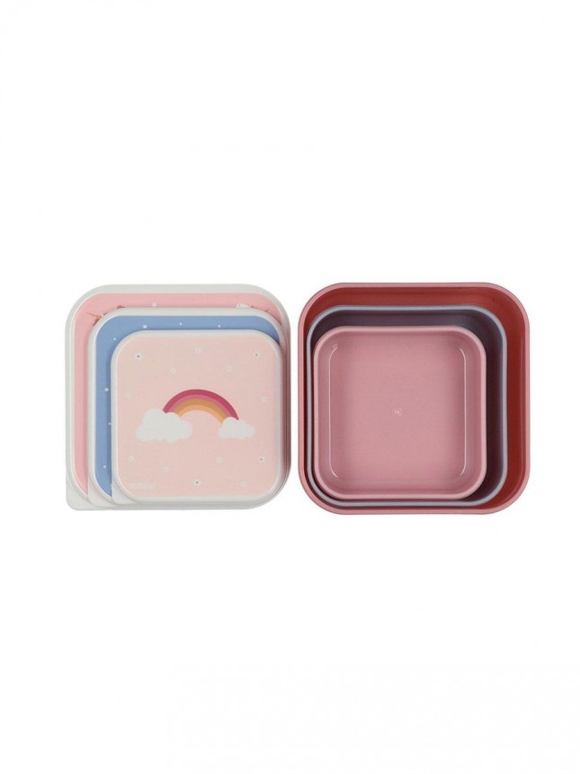 Tutete Set 3 Lancheiras Snack Unicorn