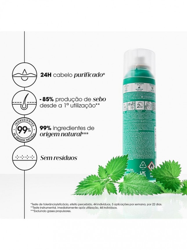 Klorane Champ Seco  - cabelo oleoso ? com Ortiga e Vitamina E 150ml