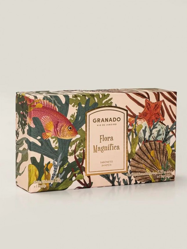 Granado  Duo Sabonetes e Bandeja Flora Magnifica