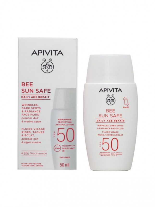 Apivita Bee Sun Fluido Dirio Age Repair SPF50 50ml