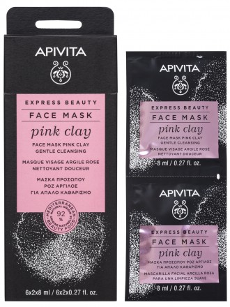 Apivita Mscara de Limpeza Suave Argila Rosa
