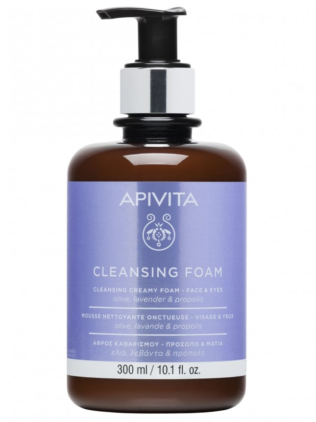 Apivita Espuma Limpeza Rosto e Olhos 300ml