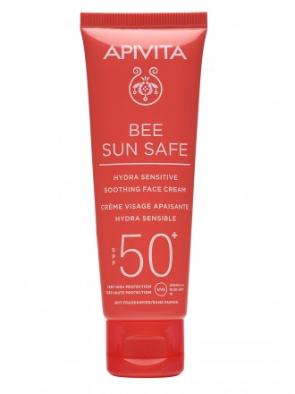 Apivita Bee Sun Safe FPS50+ Creme Protetor Solar de Rosto para Pele Sensvel 50 ml