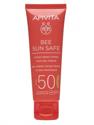 Apivita Bee Sun Safe FPS50  Hydra Fresh  com Cor Protetor Solar de Rosto 50 ml