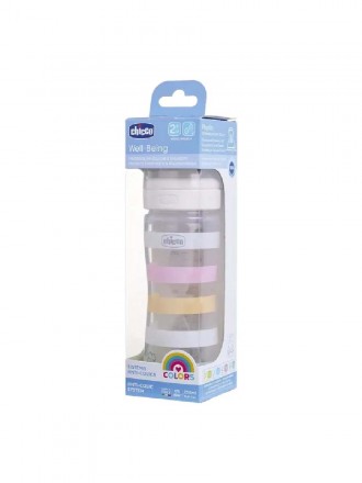 Chicco Bibero Wellbeing PP Branco 250 ml Silicone Medio