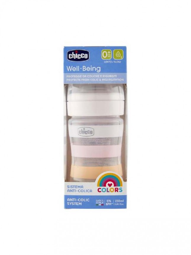 Chicco Bienestar Bibern PP Blanco 150 ml Silicona Lenta