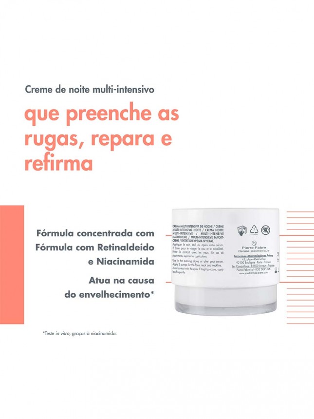 Avene Hyaluron Activ B3 Crema de Noche 40ml