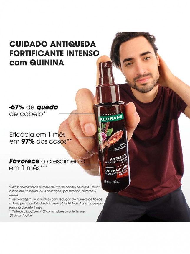 Klorane Capilar Cuidado Fortificante Intenso Antiqueda com Quinina 100ml