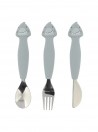 Trixie Baby Silicone Cutlery Set Pack 3 Mr. Shark