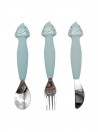 Trixie Baby Silicone Cutlery Set Pack 3 Mr. Shark