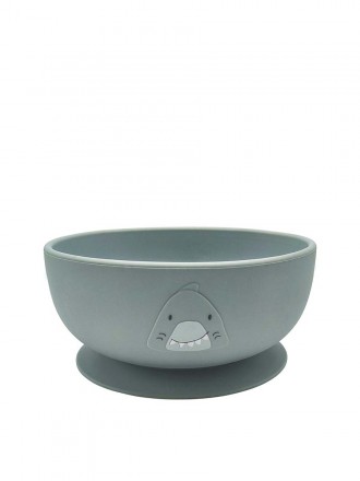 Vaso de silicona Trixie Baby con ventosa Mr. Shark
