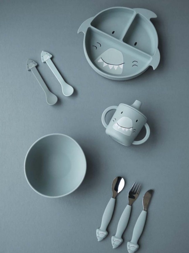 Trixie Baby Taca De Silicone C/Ventosa Mr. Shark