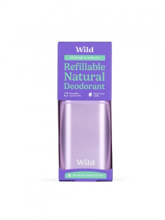 WILD Desodorizante Natural Caixa e Recarga Coco e Baunilha  40g