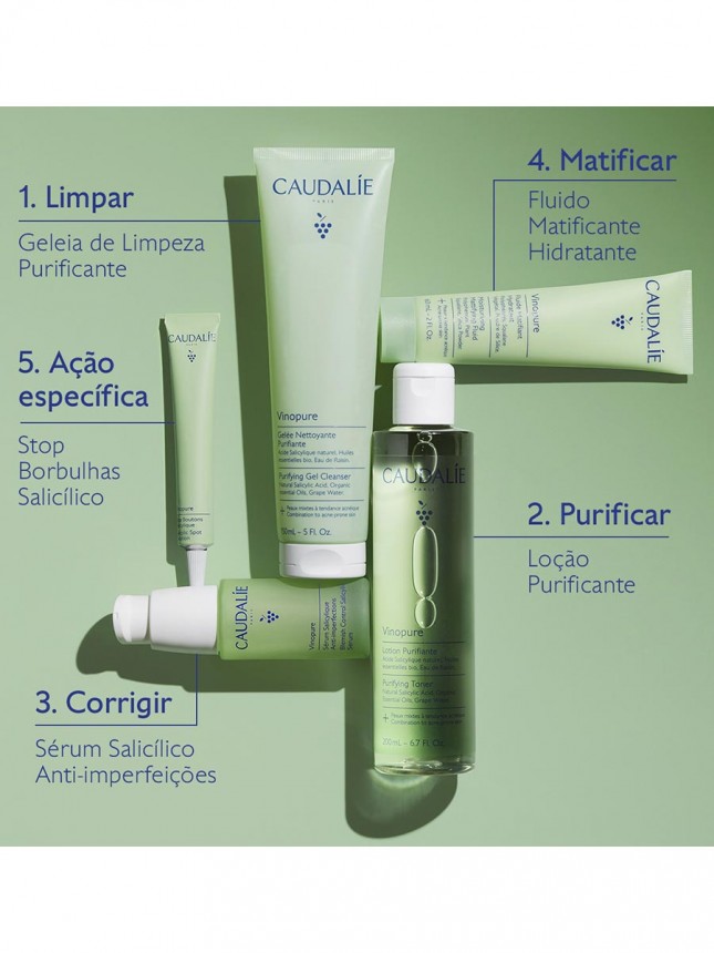 Caudalie Vinopure Geleia de Limpeza Purificante 75ml