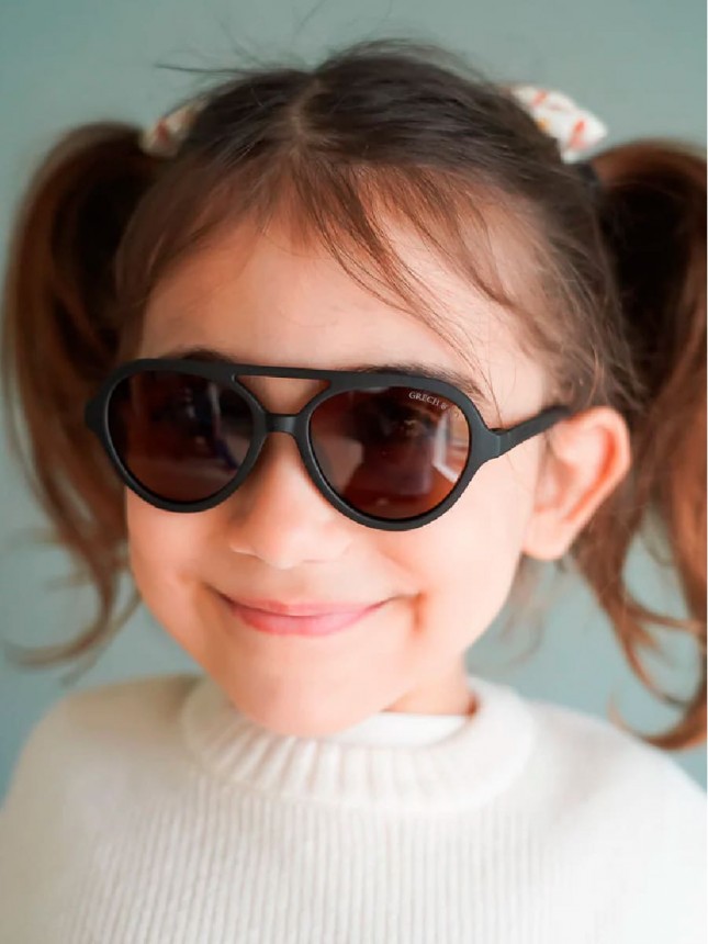 Grech&Co Oculos Sol Aviator Black 3 a 10 Anos