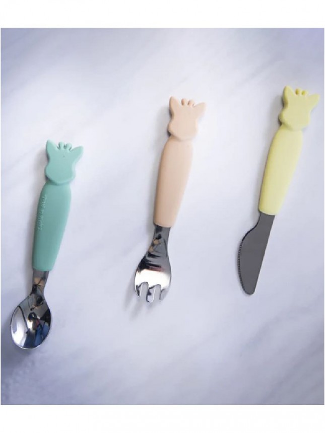 Sophie La Girafe Set 3 Cubiertos 