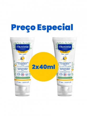 Mustela Beb Pele Seca Creme de Rosto DUO 2x40ml